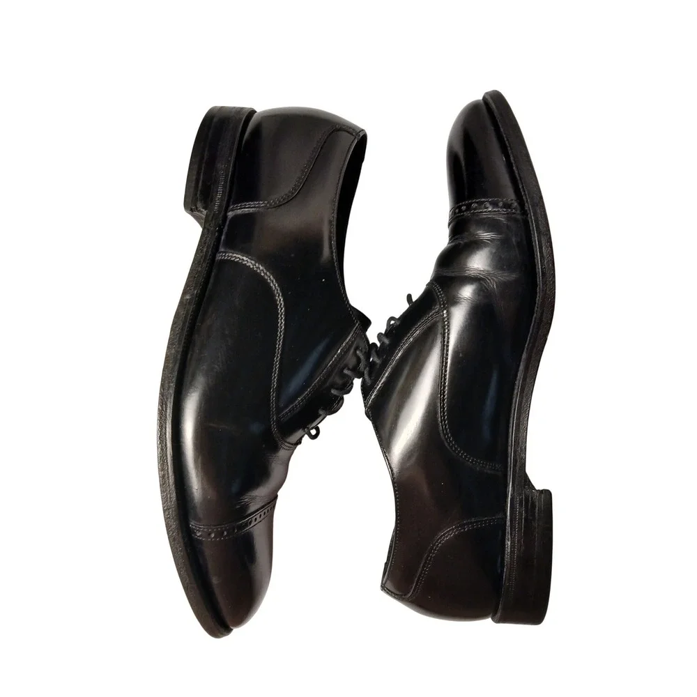 Florsheim Mens Black Leather Cap Toe‎ Oxford Dress Shoes 20382 Size 8.5 D